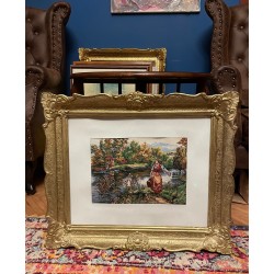 Goblen Peisaj pe Malul Apei...